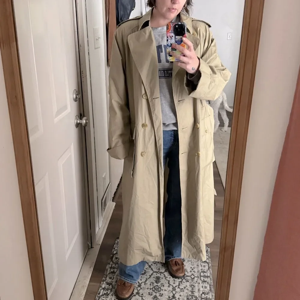Burberry Tan Heritage Cotton Belted Trench Coat - Picture 2 of 11